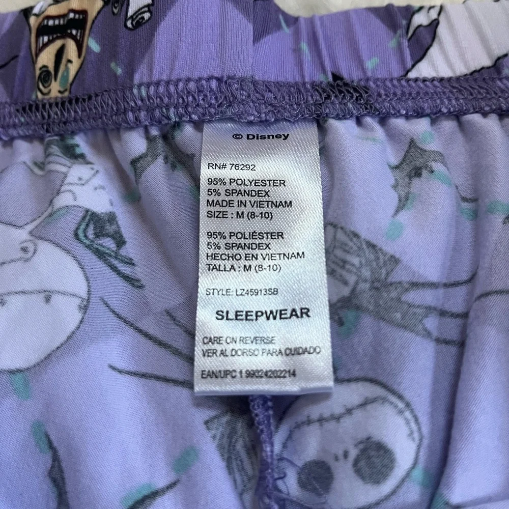 Disney Lavender & Black Nightmare Before Christmas Sleep Top - Picture 7 of 7